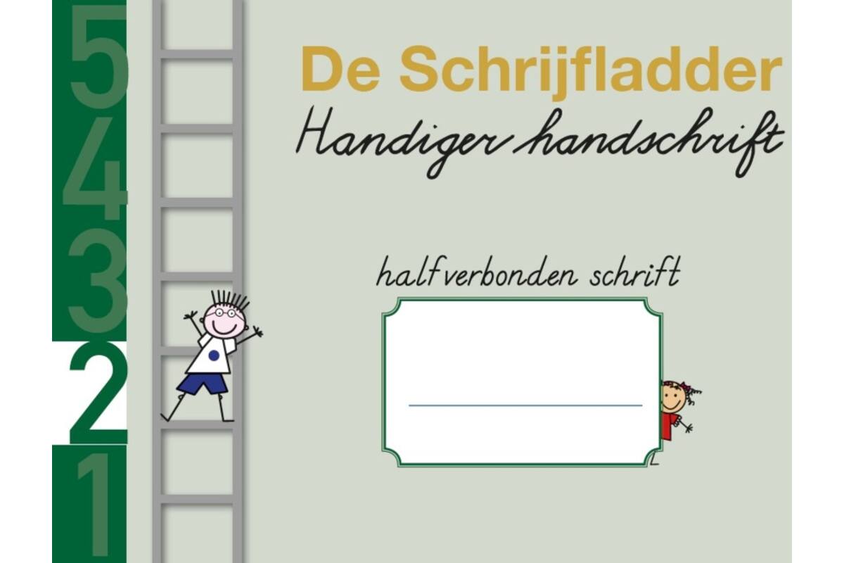 Handiger Handschrift groep 3 A5 Schrift 2 - Letters deel A halfverbonden blokschrift