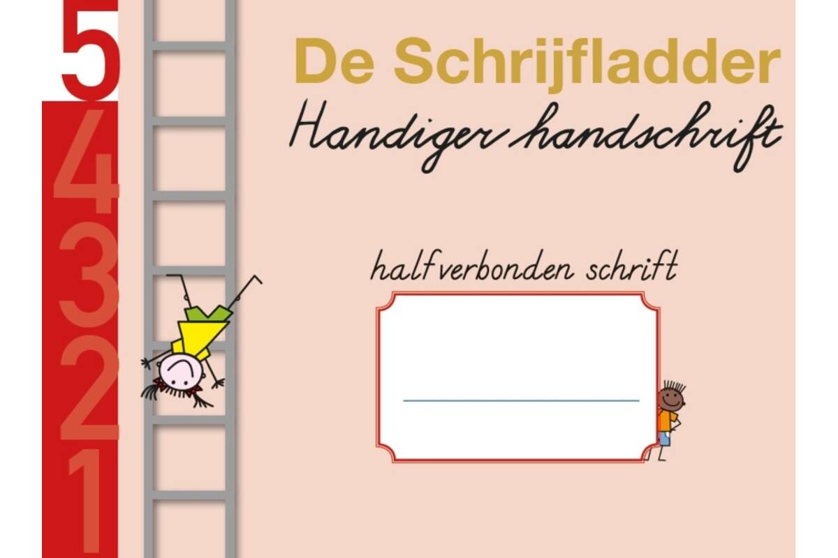 Handiger Handschrift groep 3 A5 Schrift 5 - Letters deel D halfverbonden blokschrift