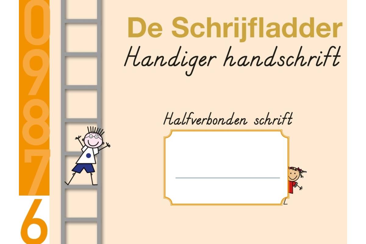 Handiger Handschrift groep 4 A5 Schrift 6 - Hoofdletters halfverbonden blokschrift