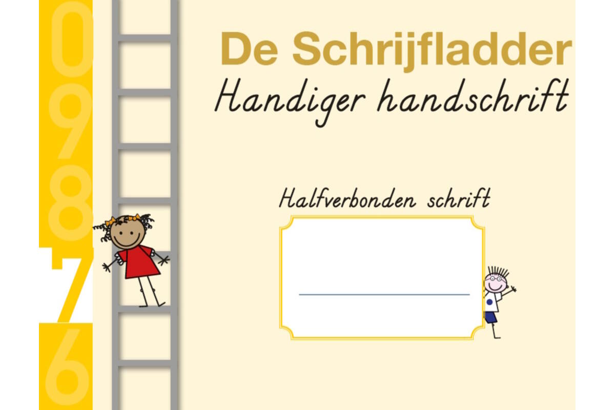 Handiger Handschrift groep 4 A5 Schrift 7 - Hoofdletters halfverbonden blokschrift