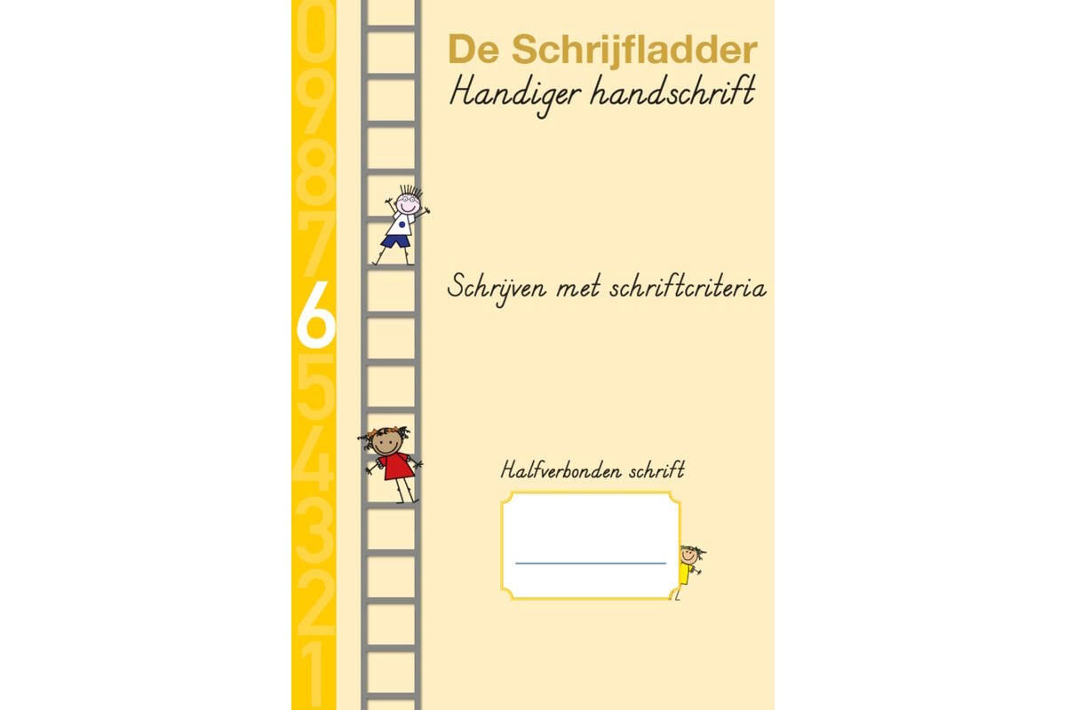 Handiger Handschrift groep 5 A4 Schrift 6 - Schrijven met schriftcriteria halfverbonden blokschrift