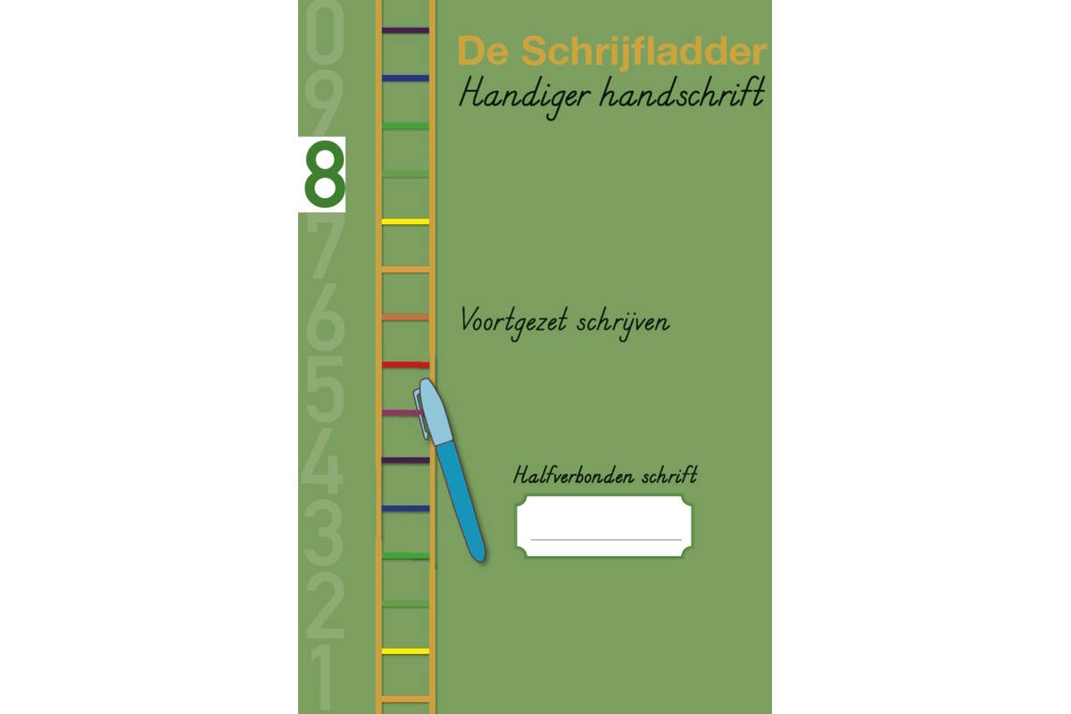 Handiger Handschrift groep 6 A4 Schrift 8 - Voortgezet schrijven halfverbonden blokschrift