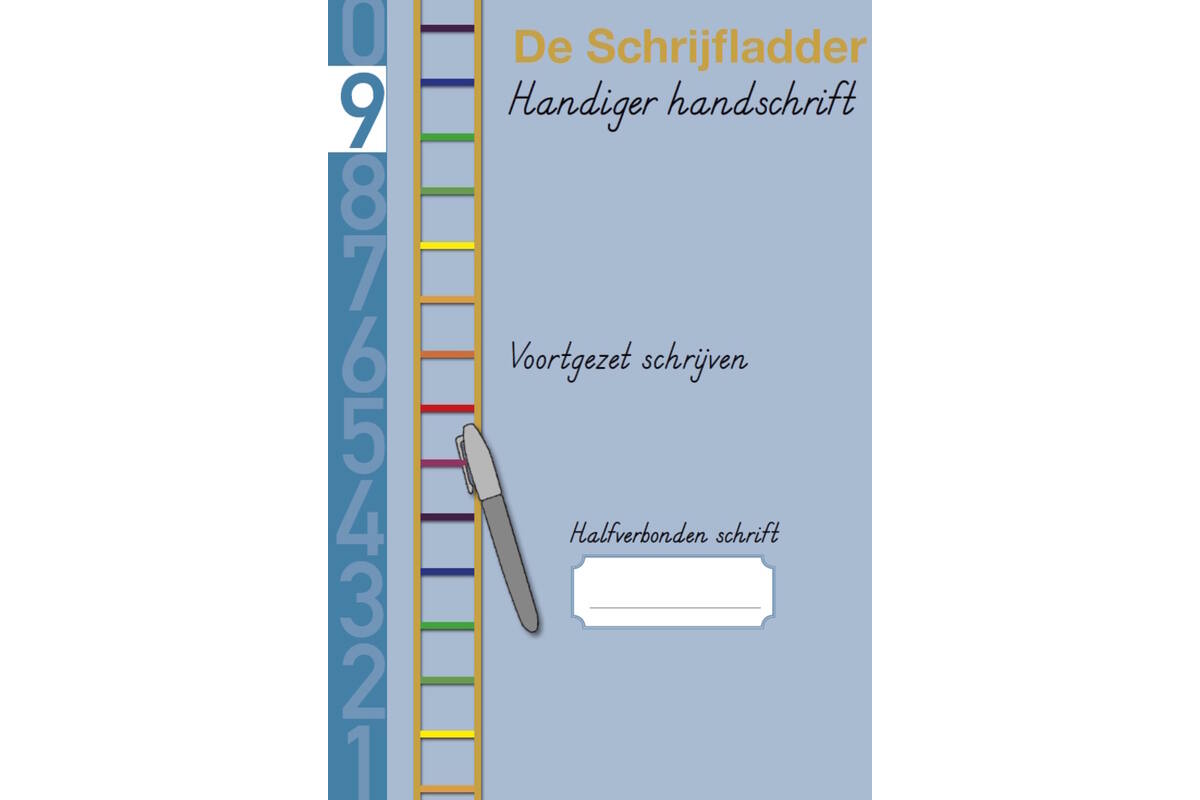Handiger Handschrift groep 7-8 A4 Schrift 9 - Voortgezet schrijven halfverbonden blokschrift