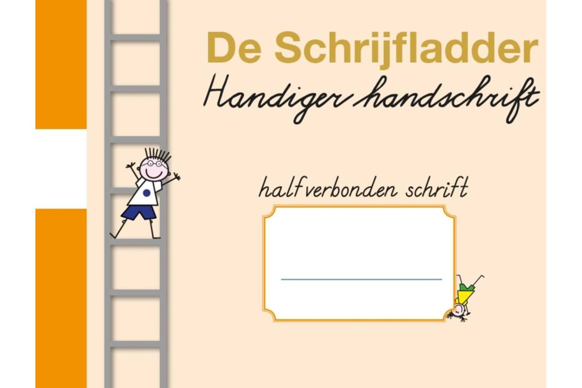 Handiger Handschrift groep 3 A5 Dictee schrift - 5 mm halfverbonden blokschrift