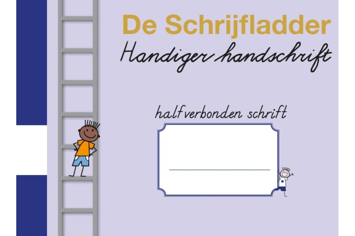 Handiger Handschrift groep 4 A5 Dictee schrift - 4 mm halfverbonden blokschrift
