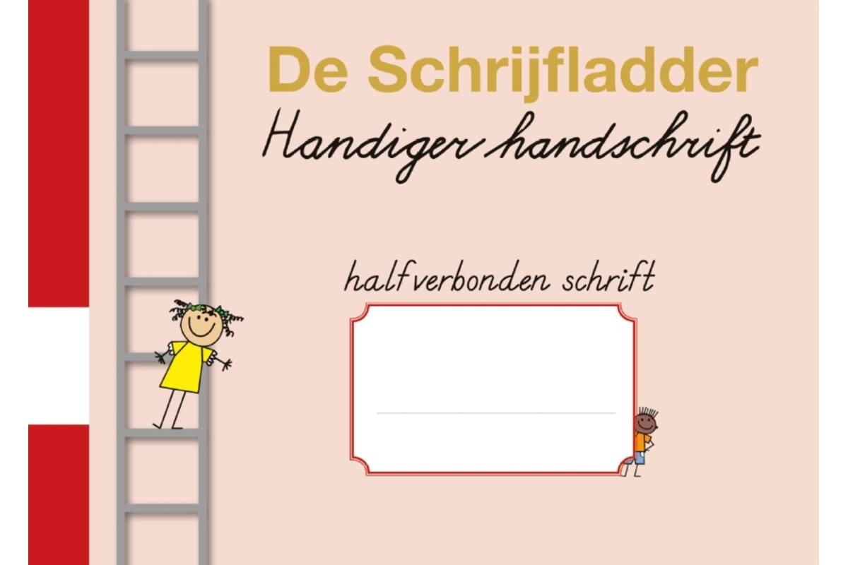 Handiger Handschrift groep 5-8 A5 Dictee schrift - 3 mm halfverbonden blokschrift