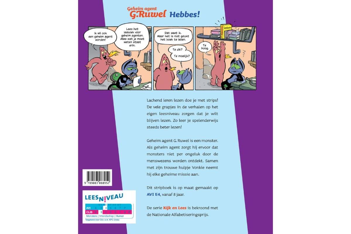 Kijk en Lees - Geheim agent G. Ruwel - Hebbes!