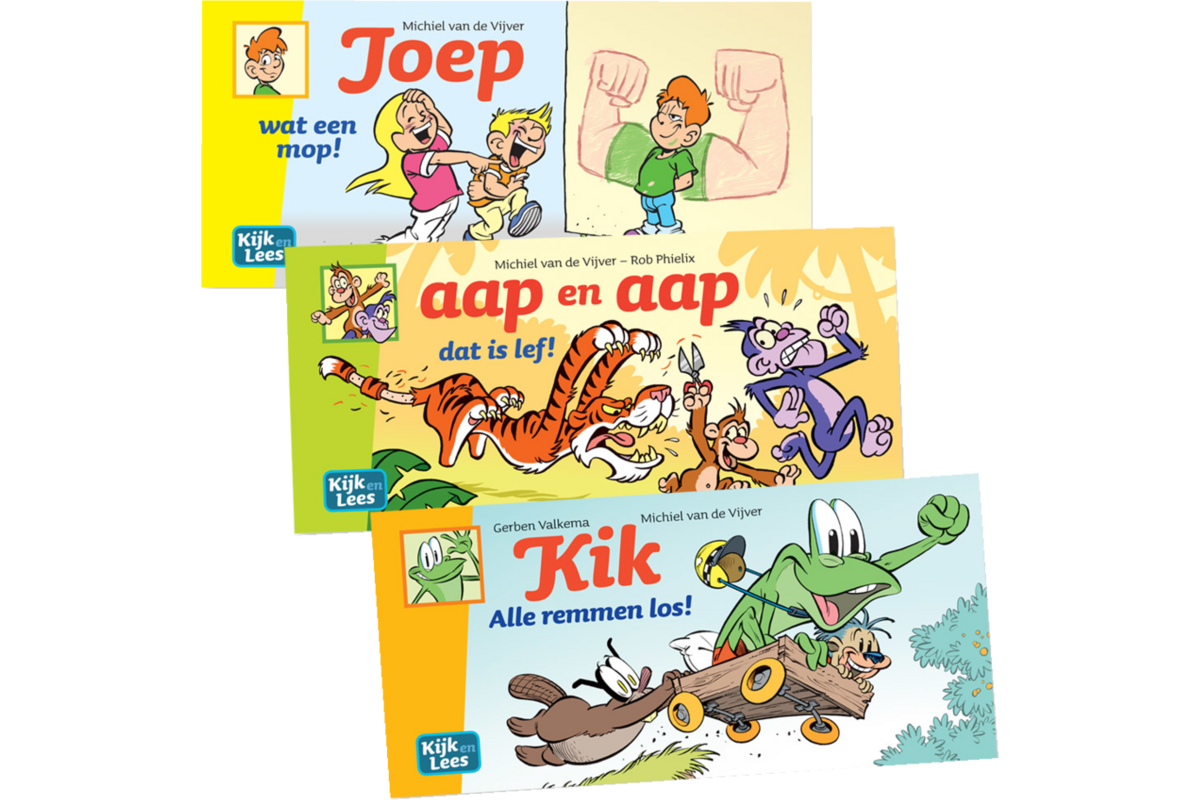 Kijk en Lees - AVI MINI leespakket GROEP 3 - Joep - Aap en Aap - Kik