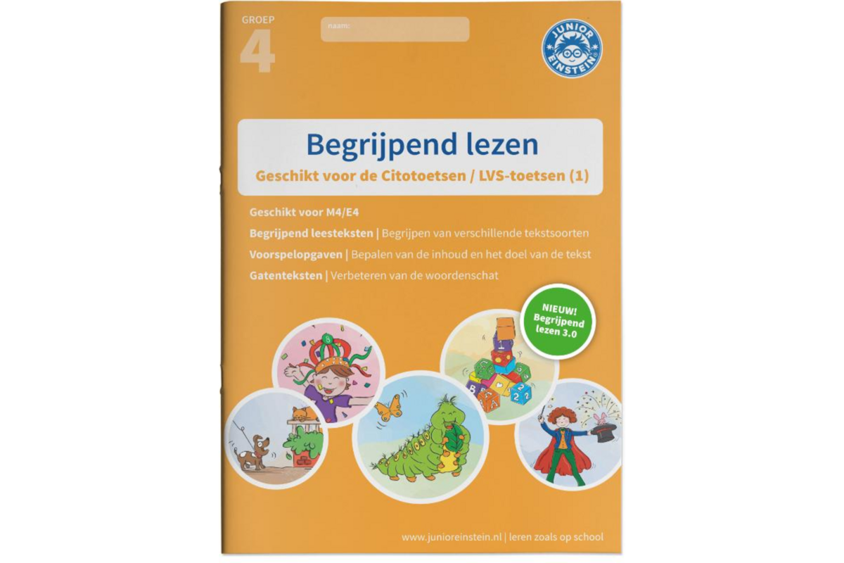 Begrijpend lezen oefenboek - Deel 1 - Groep 4 - M4/E4 - 3.0