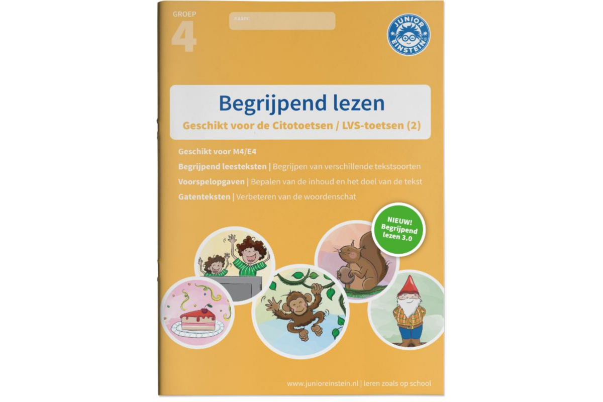Begrijpend lezen oefenboek - Deel 2 - Groep 4 - M4/E4 - 3.0