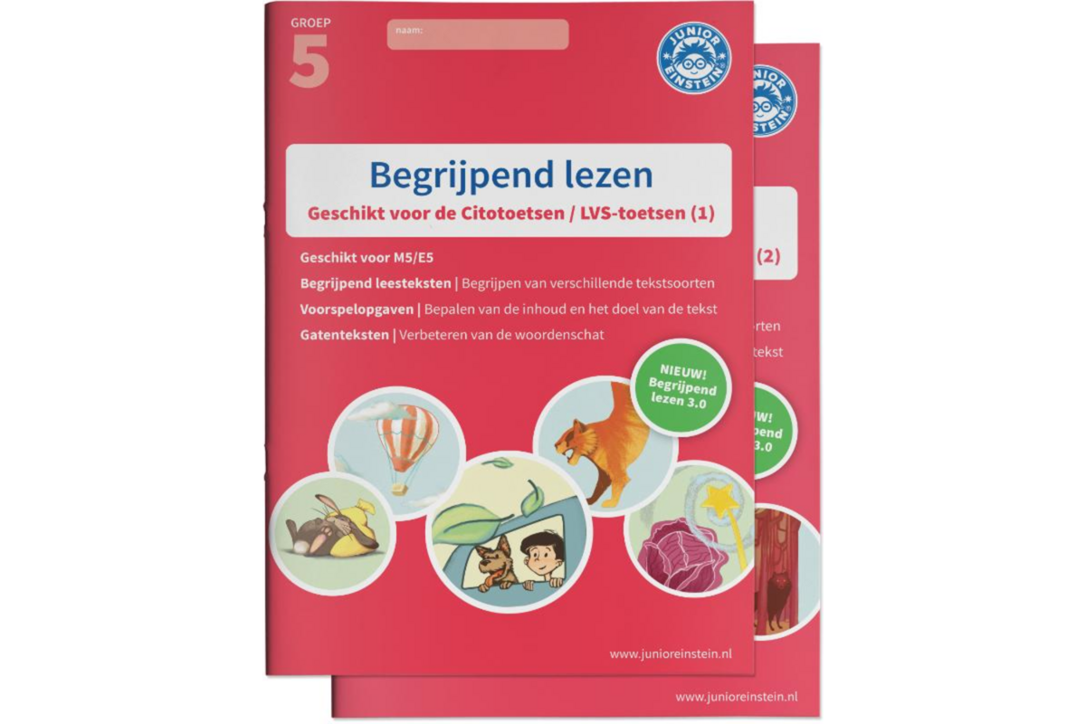 Begrijpend lezen oefenboeken- Deel 1 en 2 - Groep 5 - M5/E5 - Cito 3.0