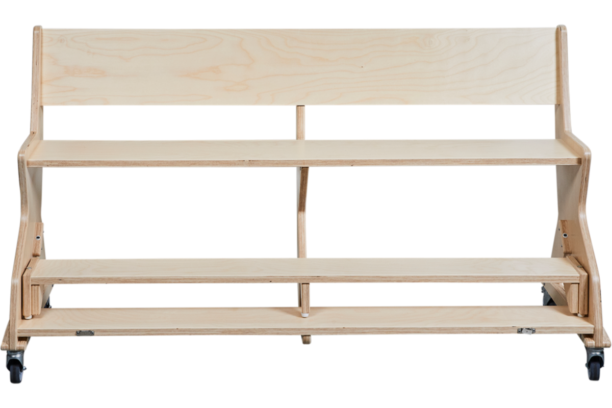 Zitbank Flex 120 cm HPL toplaag ahorn