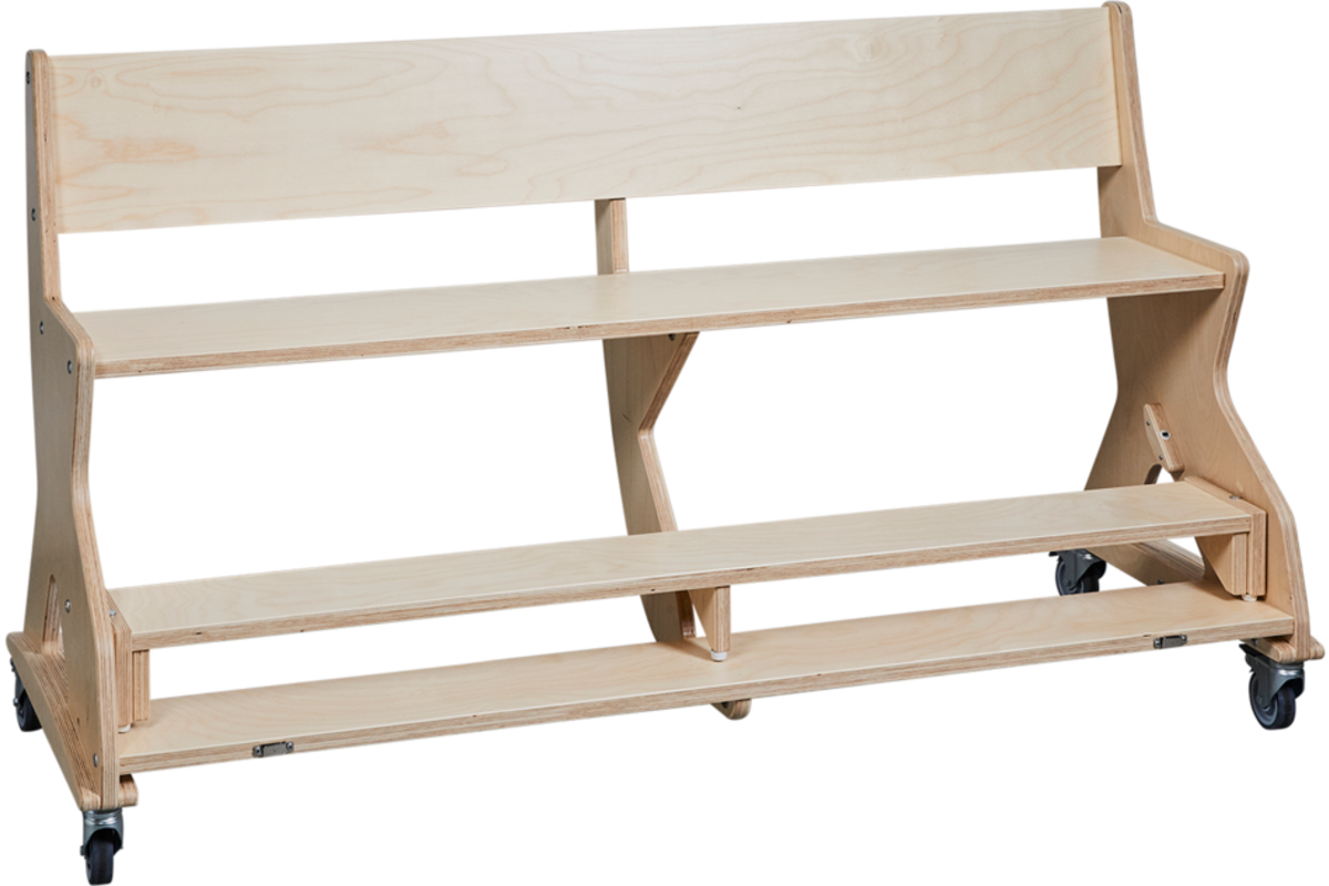 Zitbank Flex 120 cm HPL toplaag ahorn