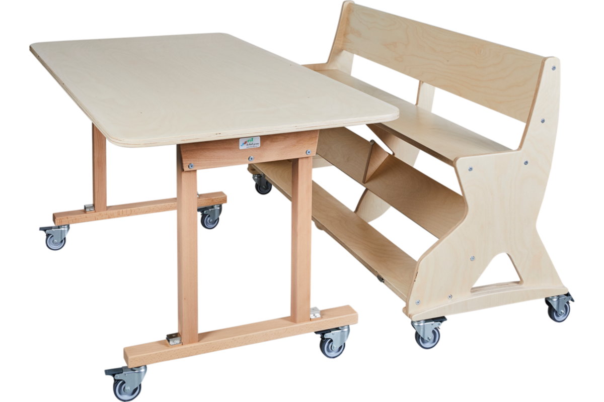 Zitbank Flex 150 cm HPL toplaag ahorn