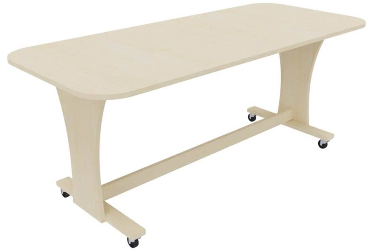 Tafel Flex 120 HPL toplaag ahorn structuur, blad 120 x 60 cm