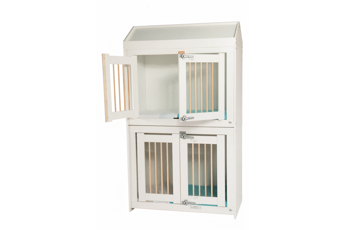 Bed Standard DUO slaper wit incl. puntdak