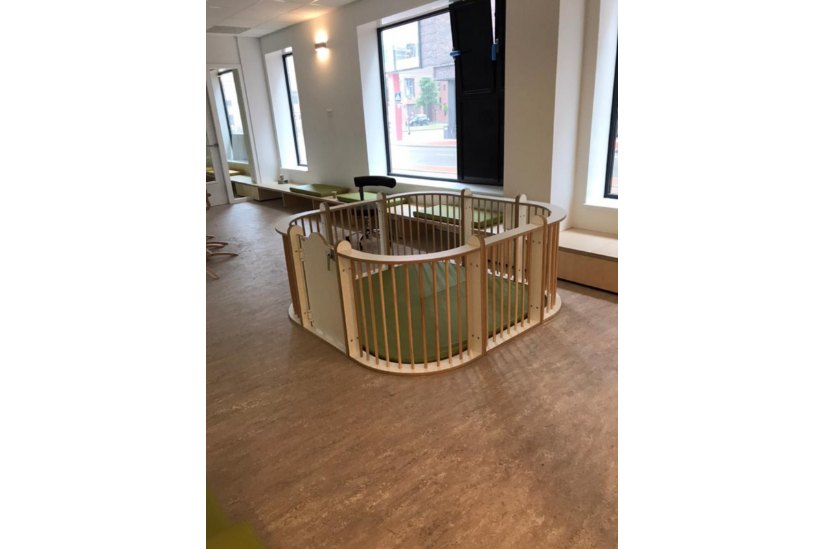 Grondbox complete opstelling rond, wit