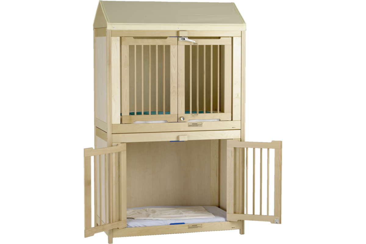 Bed DUO slaper II Profi dicht hout naturel
