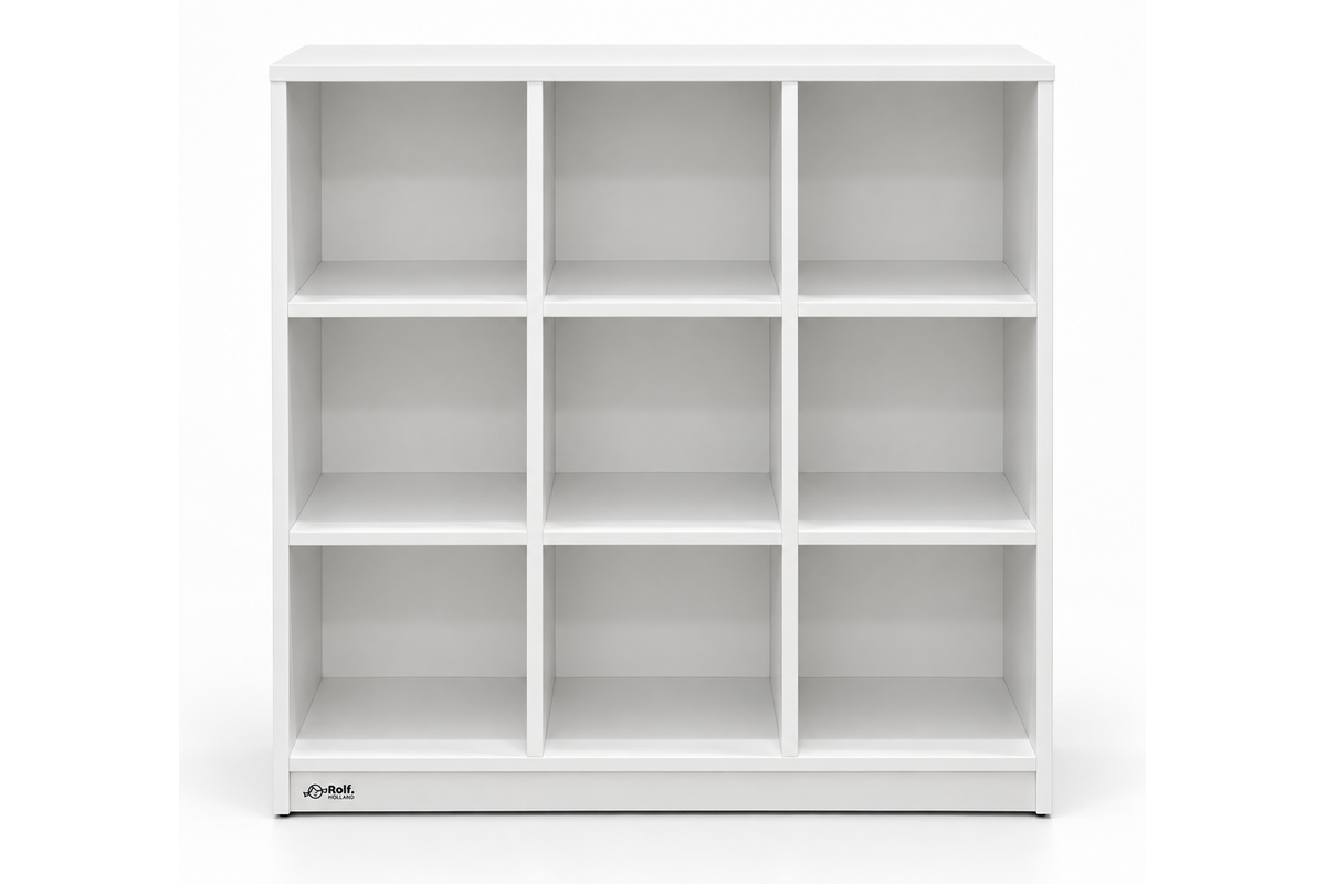Vakkenkast hoog | 9 vakken, 104x109x40 cm, Wit