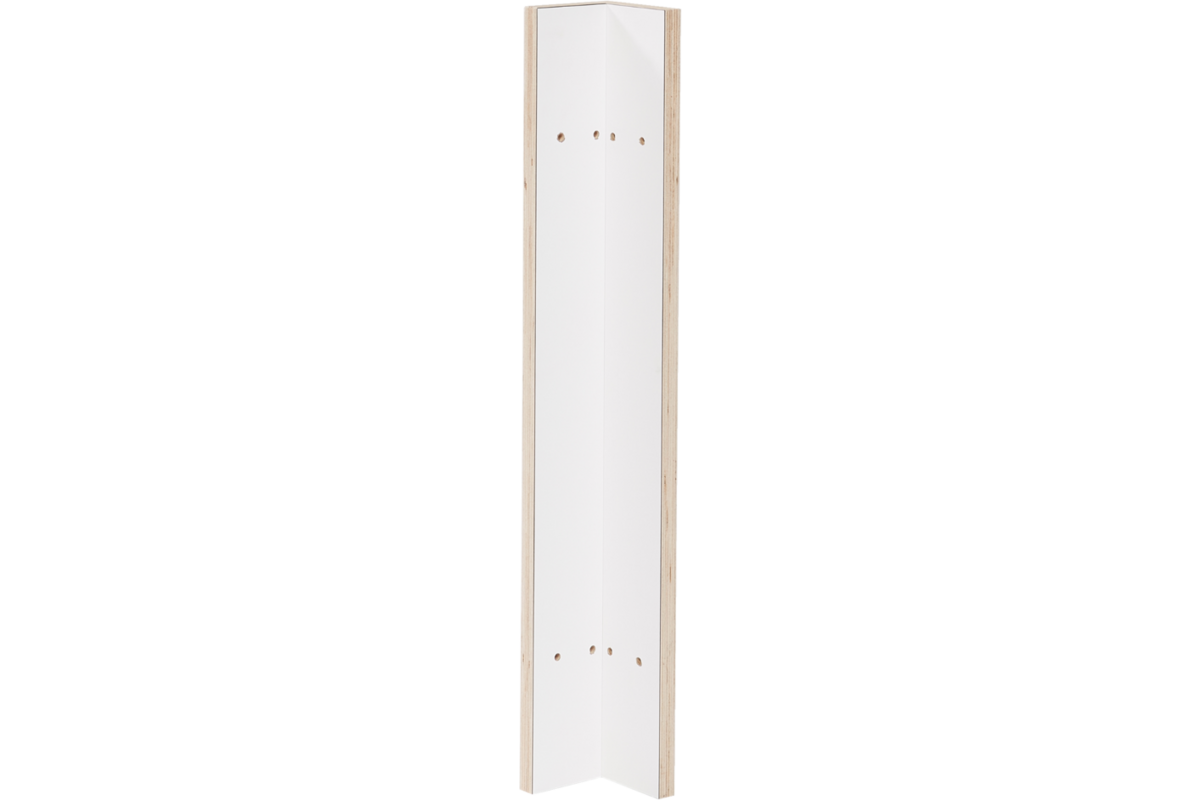 Grondboxelement | Wit, 10 cm, hoekprofiel 90 graden