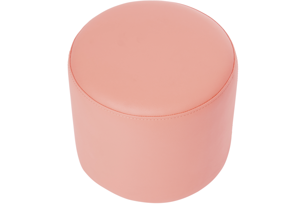 Poefje Robbie 26 cm hoog Ø 30 cm, stof 8x 32M3256 trend zachtroze