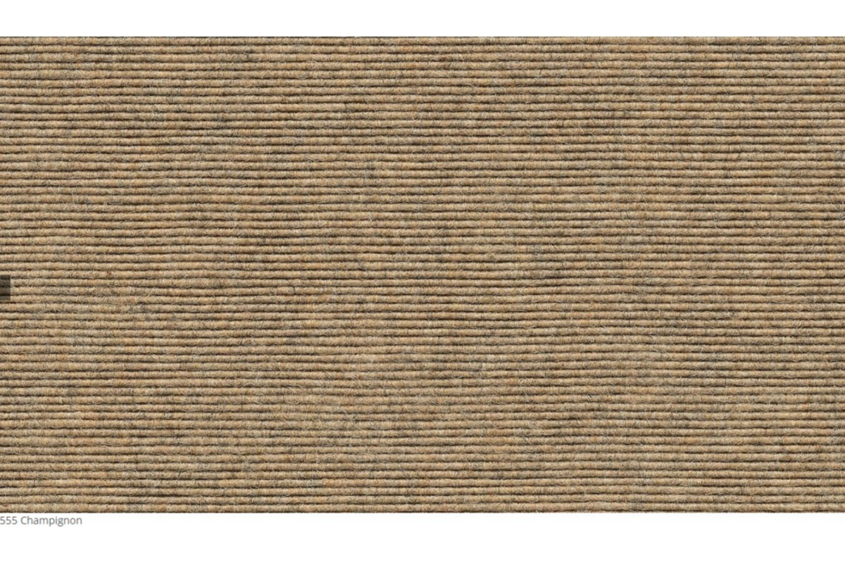 Tretford Interland 150x150cm Champignon 555, gefestoneerd met vliesrug