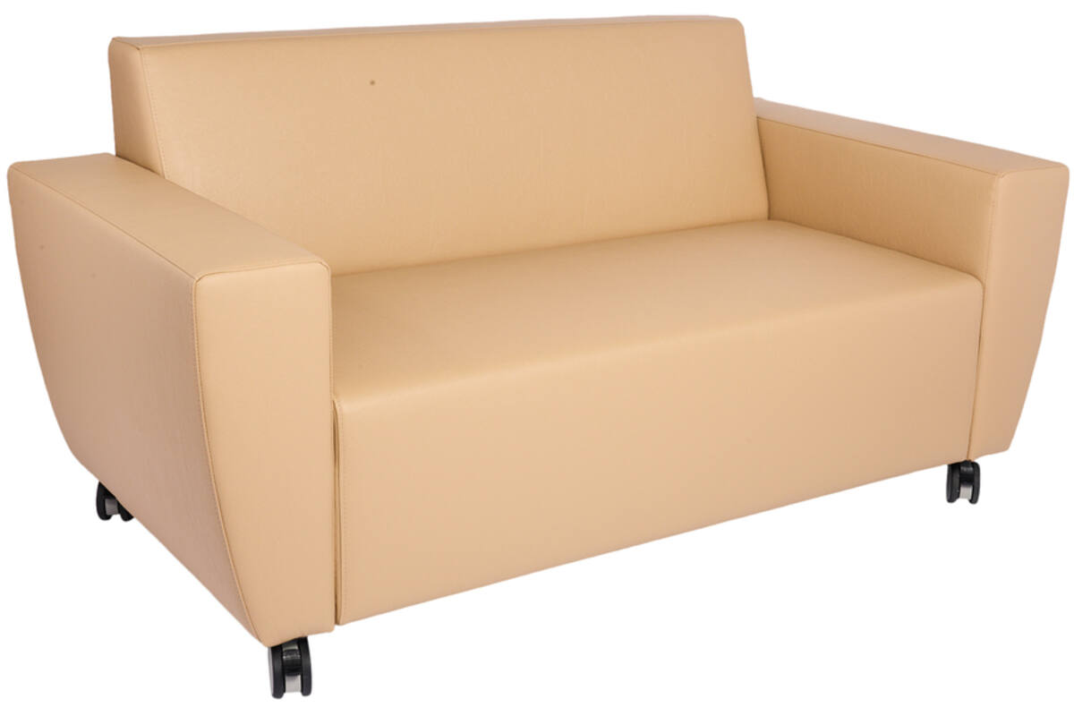 Bank Rolo 2-zits, geremde wielen, stof 7x 32M1709 classic java