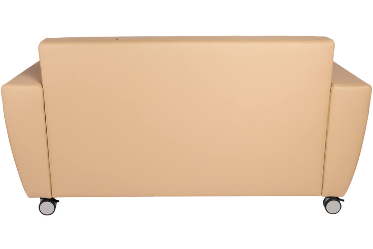Bank Rolo 2-zits, geremde wielen, stof 7x 32M1709 classic java