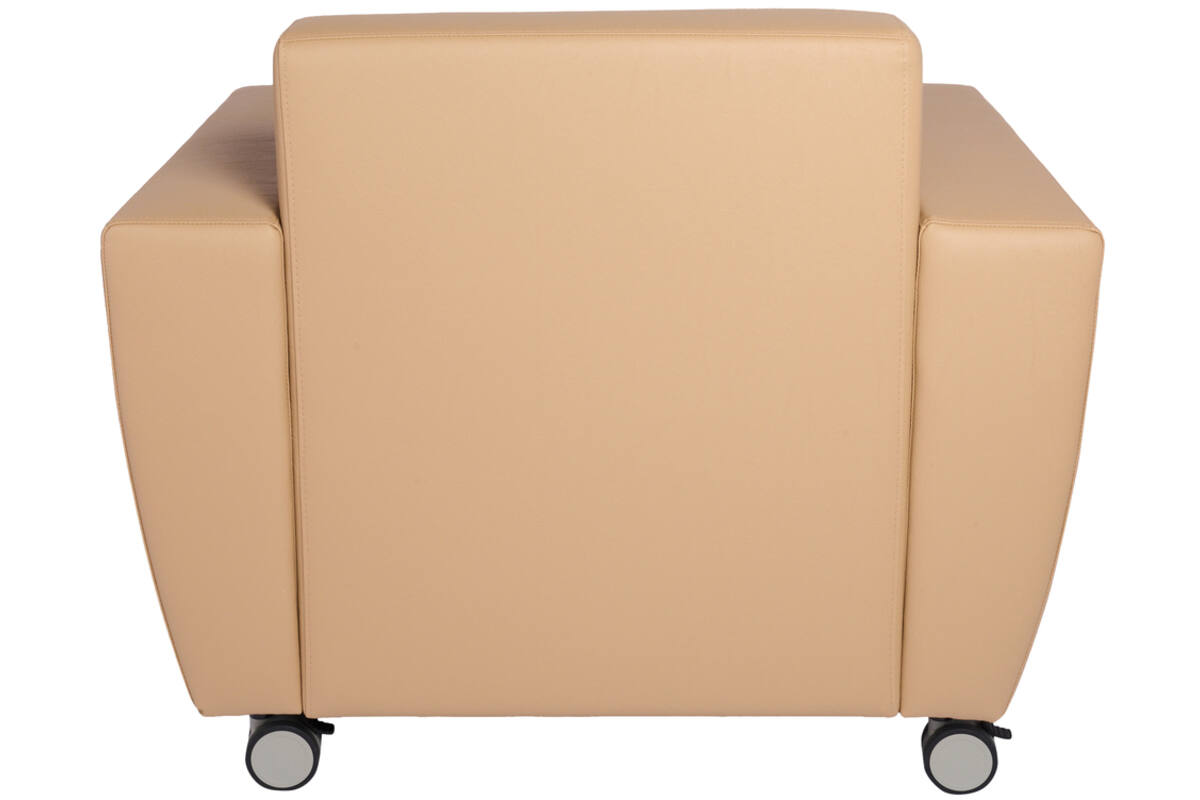 Fauteuil Rolo, geremde wielen, stof 7x 32M1709 classic java