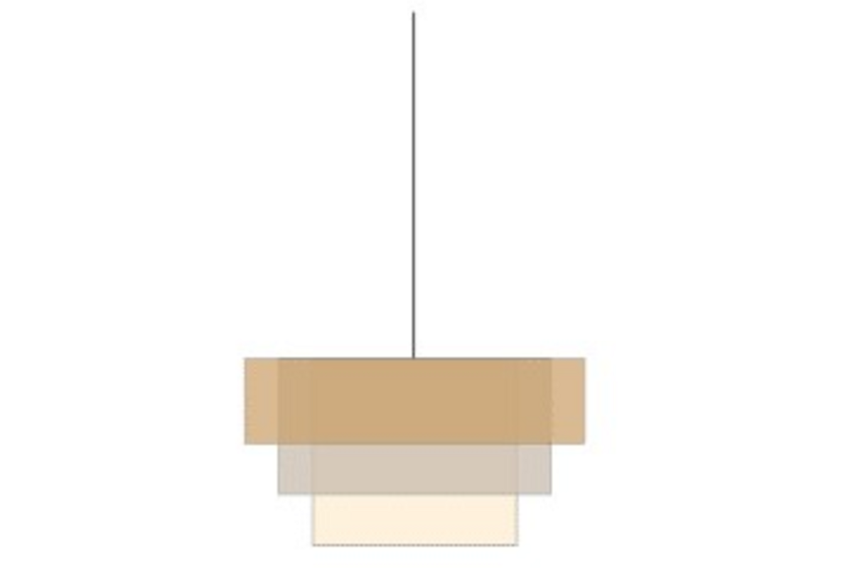 Hanglamp Chintz, 100cm, 80cm, 60cm, incl. pendel, snoer en lichtbron