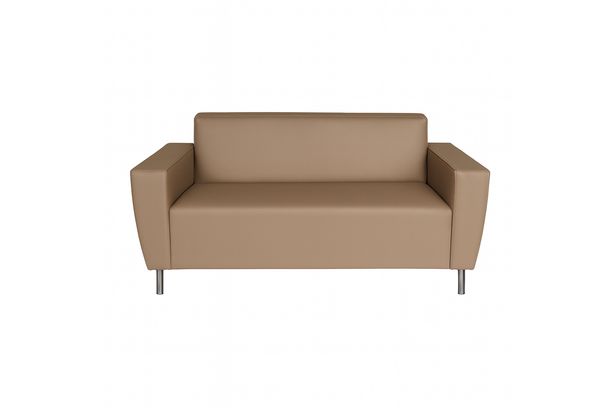 Bank Rolo 2-zits, op poten, stof 7x 32M1709 classic java