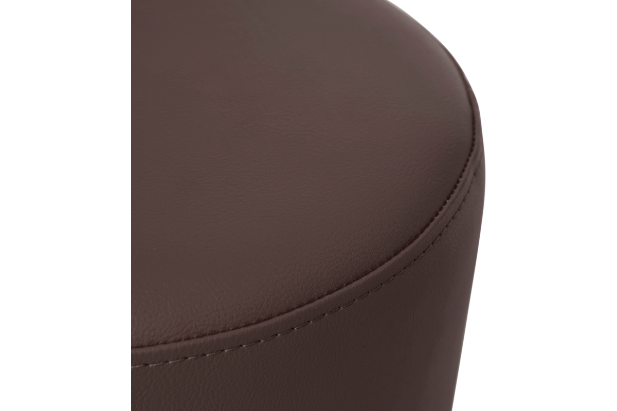 Poefje Robbie 26 cm hoog Ø 30 cm, stof 7x 32M2793 classic lever (bruin)