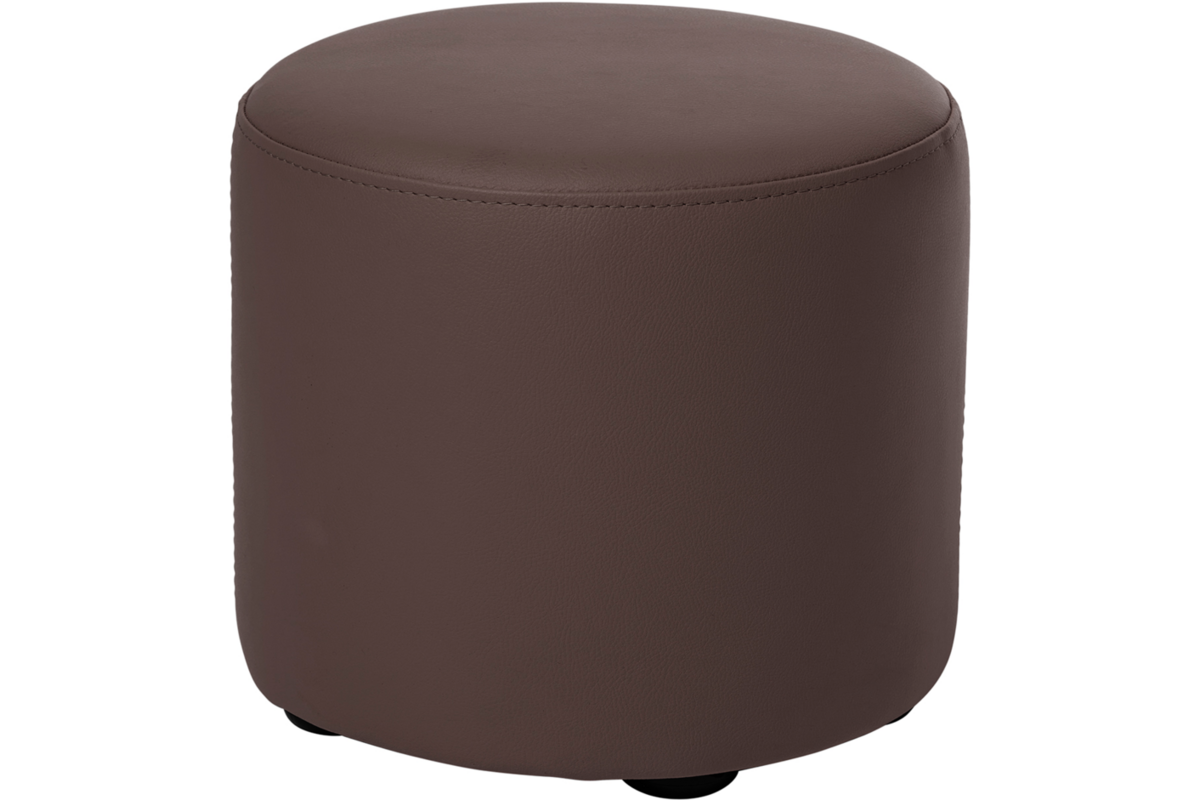 Poefje Robbie 26 cm hoog Ø 30 cm, stof 7x 32M2793 classic lever (bruin)