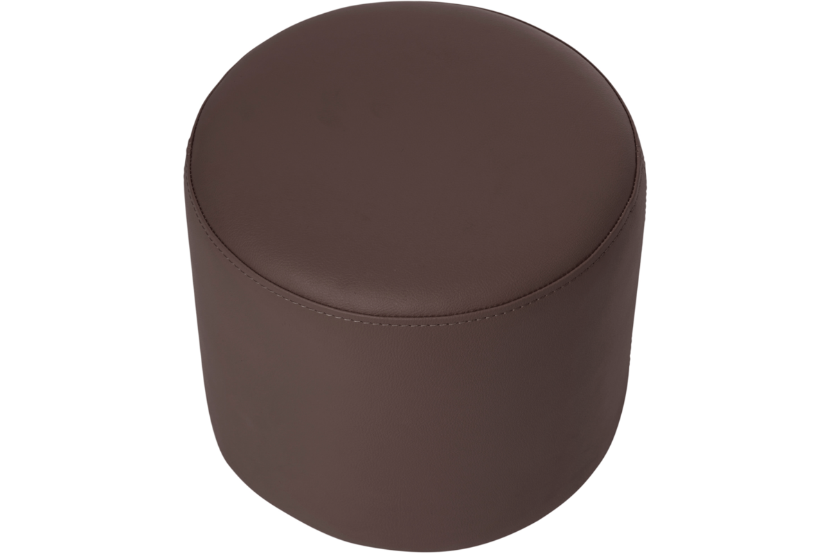 Poefje Robbie 26 cm hoog Ø 30 cm, stof 7x 32M2793 classic lever (bruin)