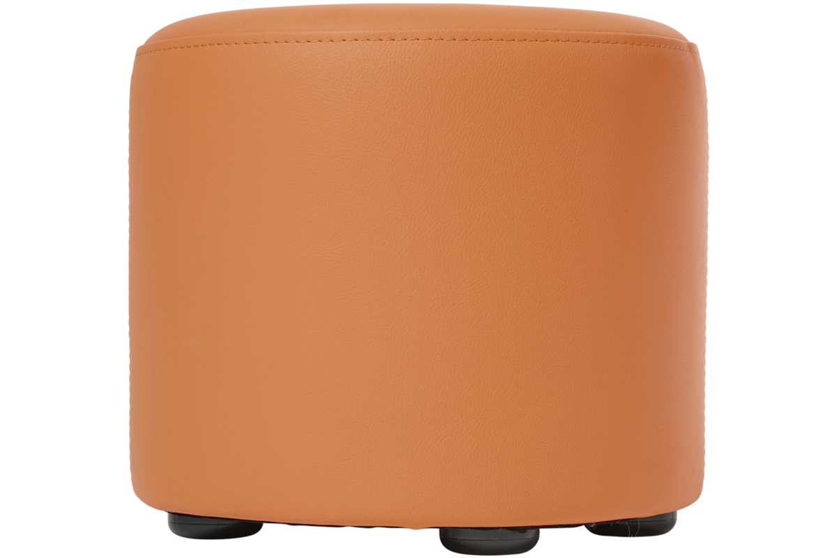 Poefje Robbie 26 cm hoog Ø 30 cm, stof 8x 32M1755 trend oranje