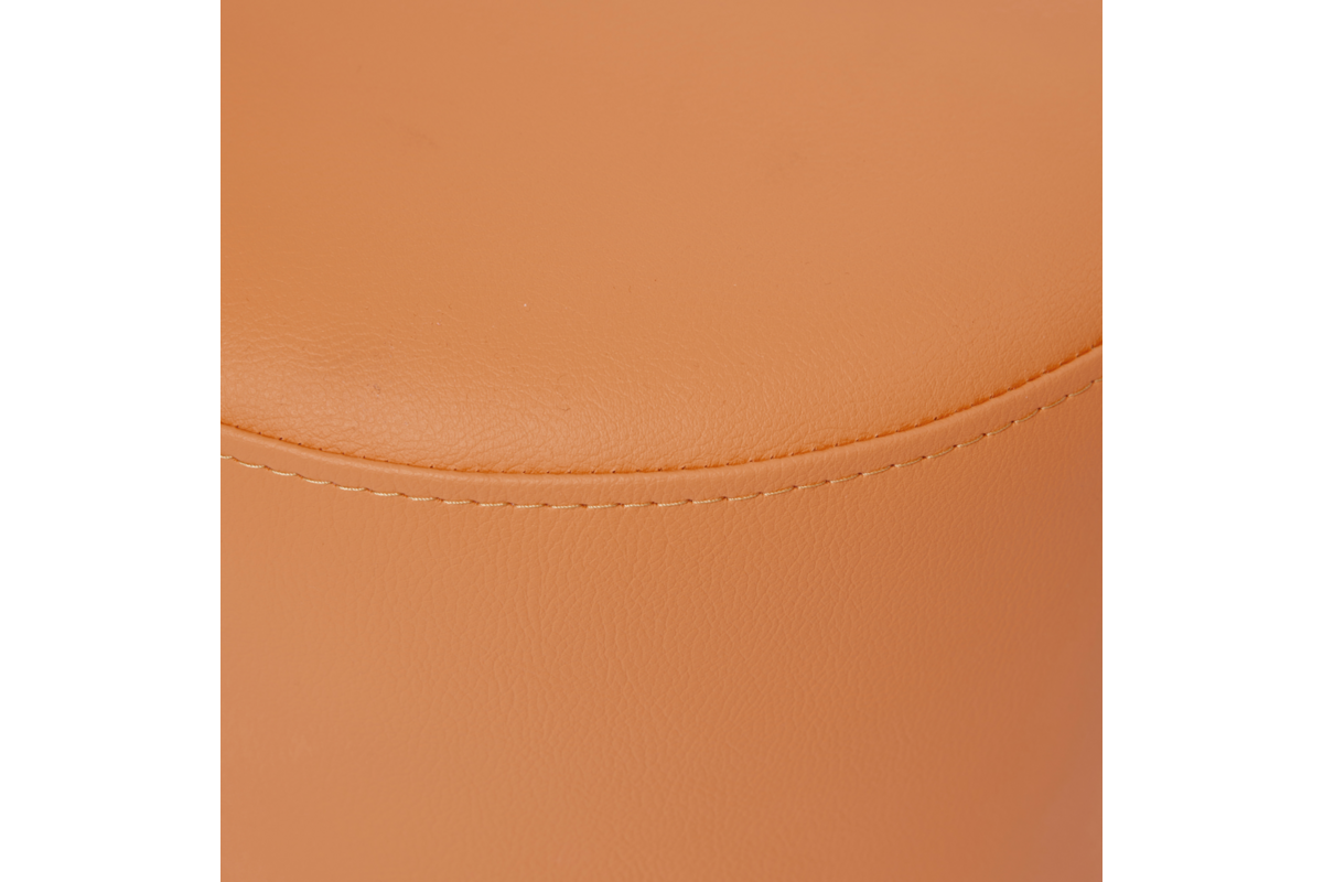 Poefje Robbie 26 cm hoog Ø 30 cm, stof 8x 32M1755 trend oranje