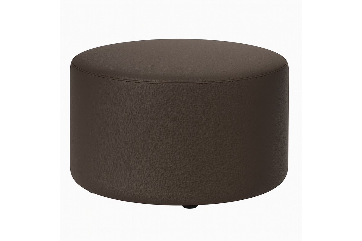 Poefje Robbie 45 cm hoog Ø 70 cm, stof 7x 32M2793 classic lever (bruin)