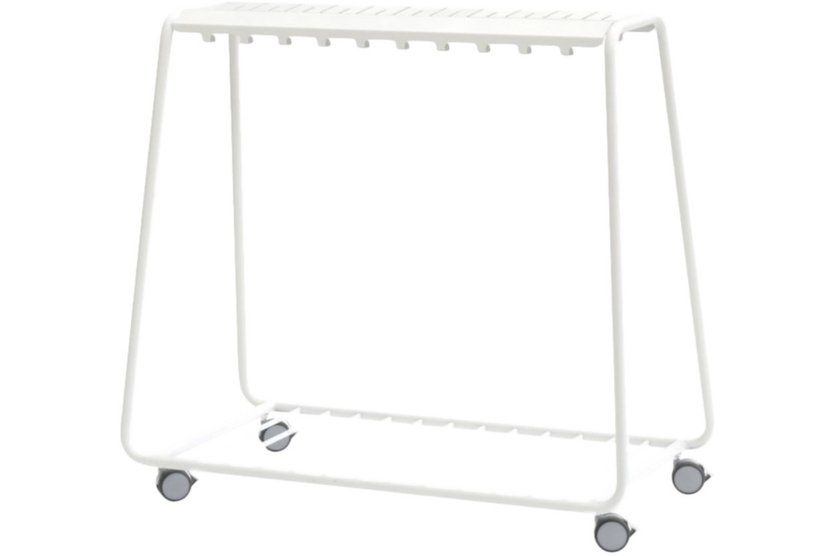 Kapstok Stent hoog, verrijdbaar, 20 haken, 120 x 60 x 130 cm