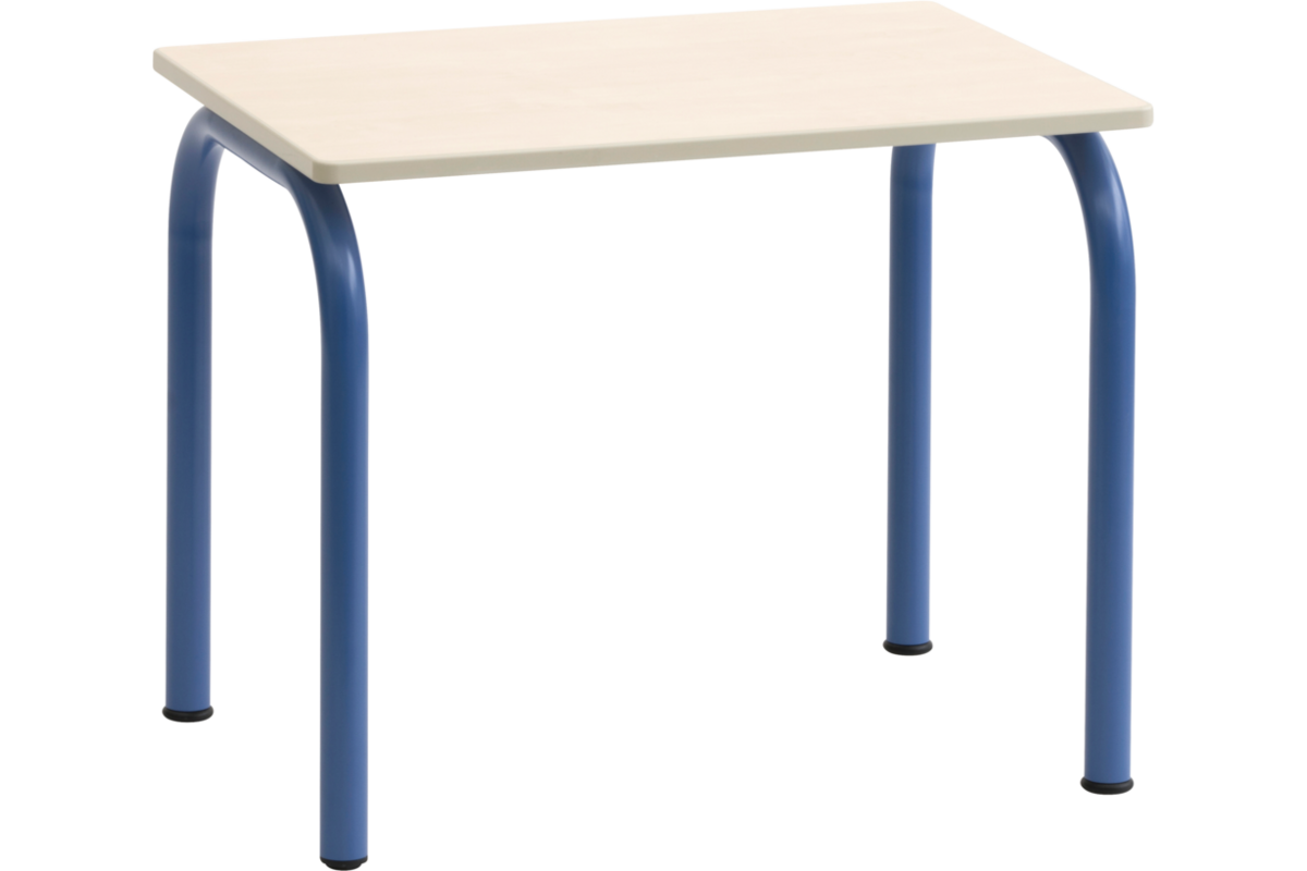 Kleutertafel 4-poot, 70 x 50 cm met PP-rand, hoogte A1-B2-C3
