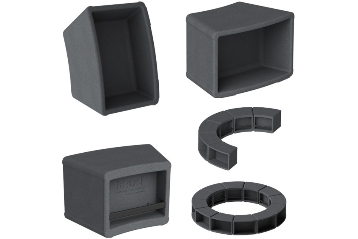 Zitelement BLOXI set, 6 stus (halve cirkel)