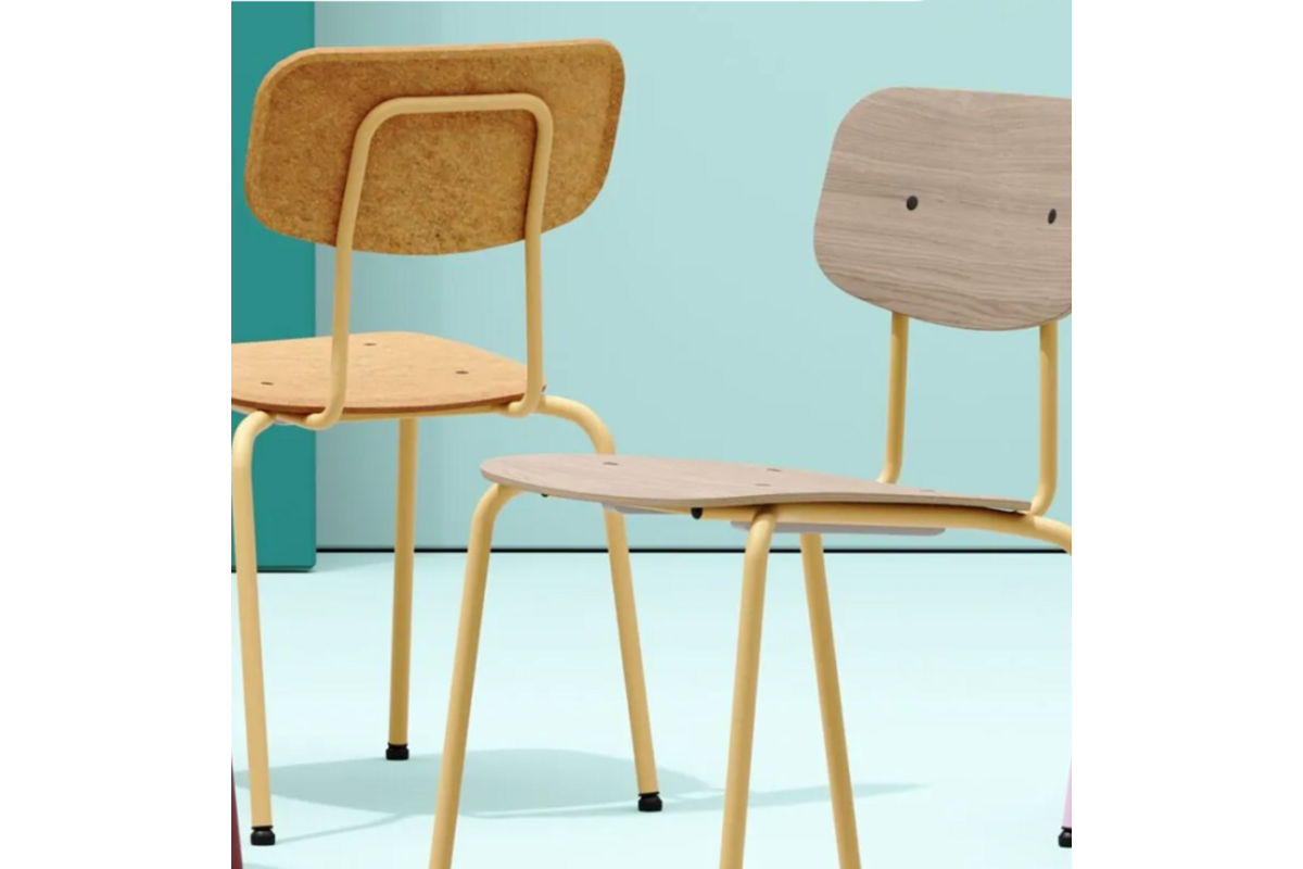 Stoel Atlas, vierpoot, Felt