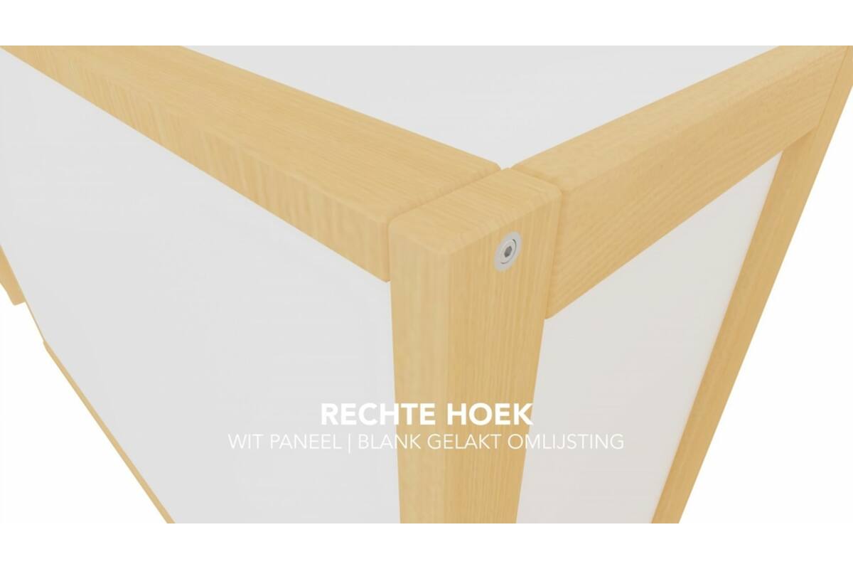 Kast 307 serie wit met 4 kwart legplanken