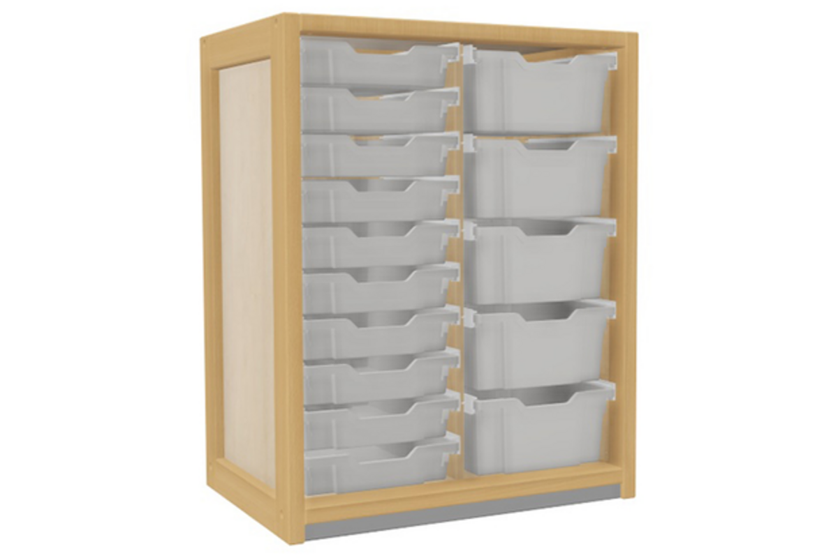Kast 307 serie wit met 10 laden van 7 cm en 5 van 15 cm