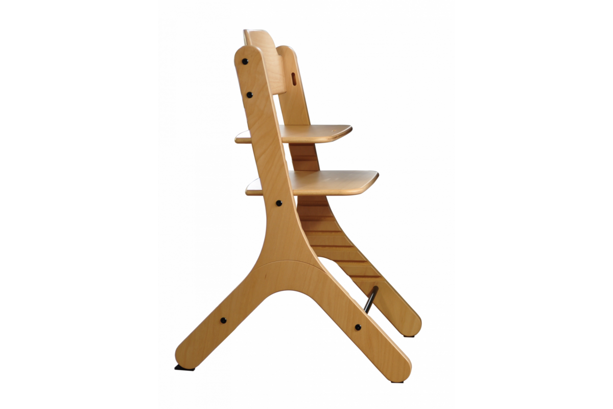 Meegroeistoel Dapper blank/blank inclusief babybeugel standaard