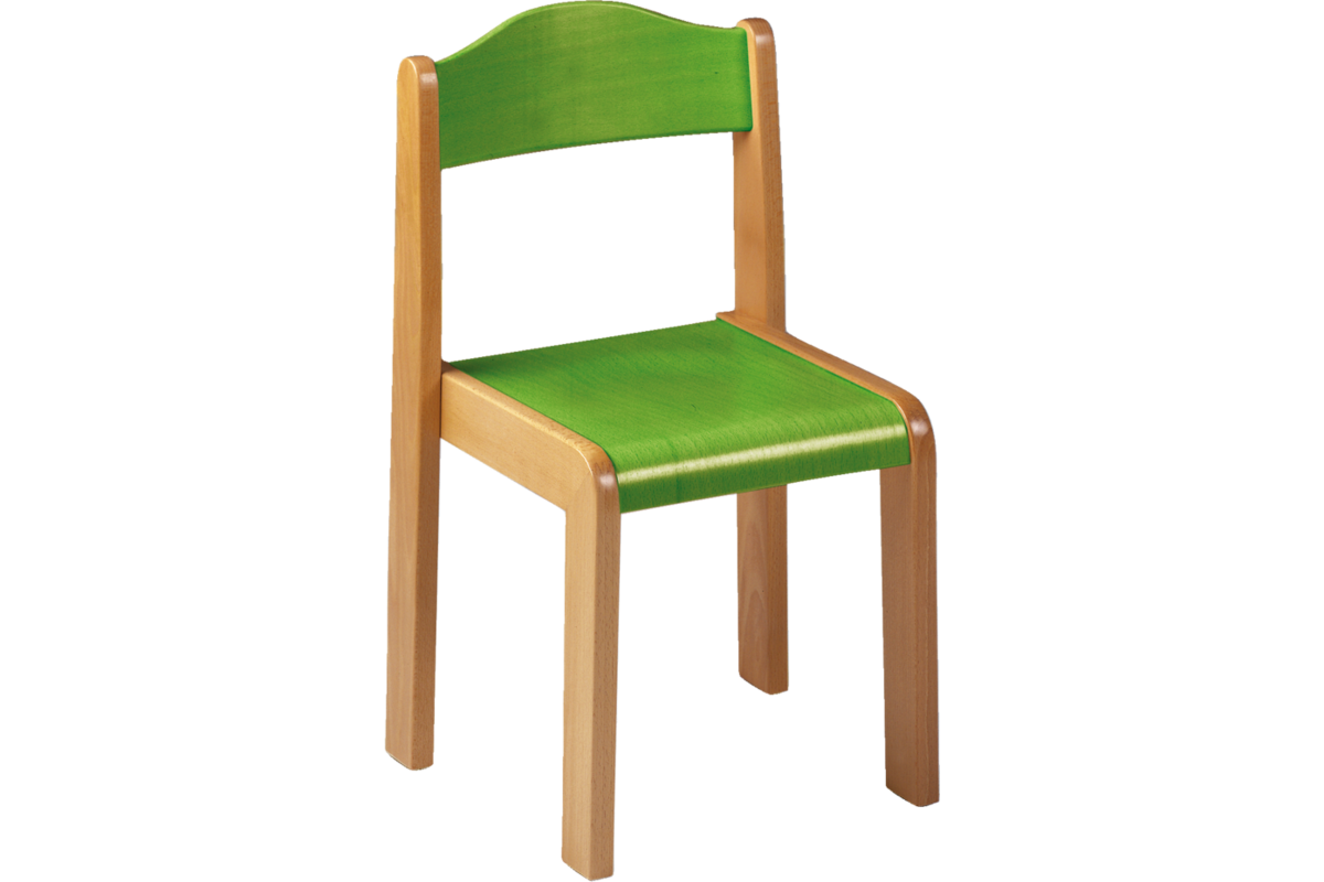 Stoel Original, beuken, gebeitst, hoogte A1-26 cm zitting 24 cm, totaal 33 cm breed