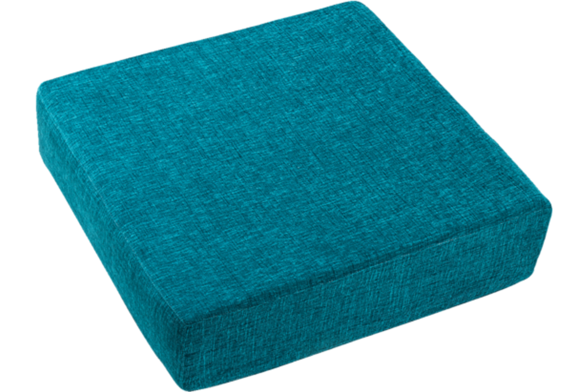 Kussen stof vierkant 80x77,4x20 cm petrol