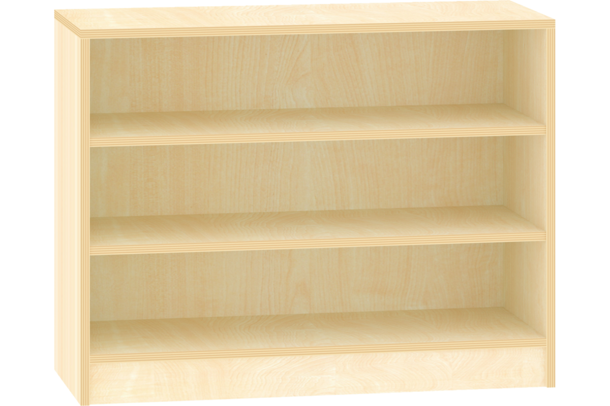 Kast open, ahorn, 100 × 40 × 77 cm, 2 legplanken