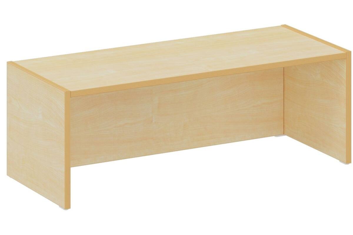 Podiumelement recht 100 × 40 × 35 cm, Ahorn