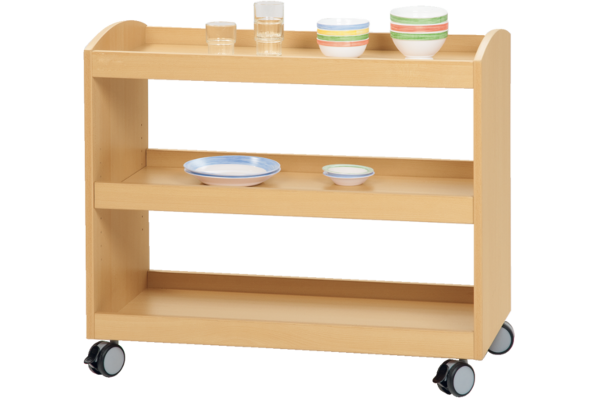Serveerwagen beuken 90 × 45 × 78 cm