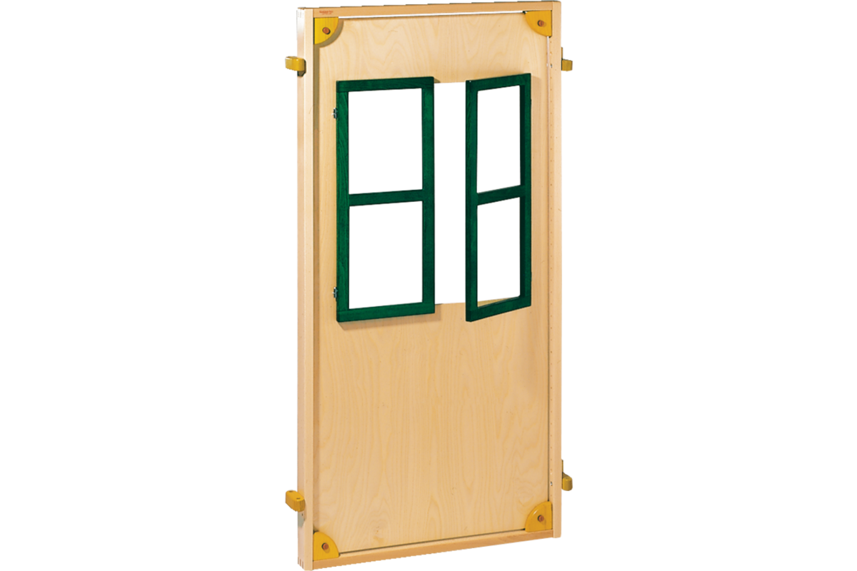Wand Kombi-mobil met groen gebeitste ramen 72 × 144 cm